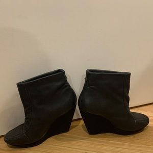 Adidas x SILVER S 500 leather wedge boot size 7.5